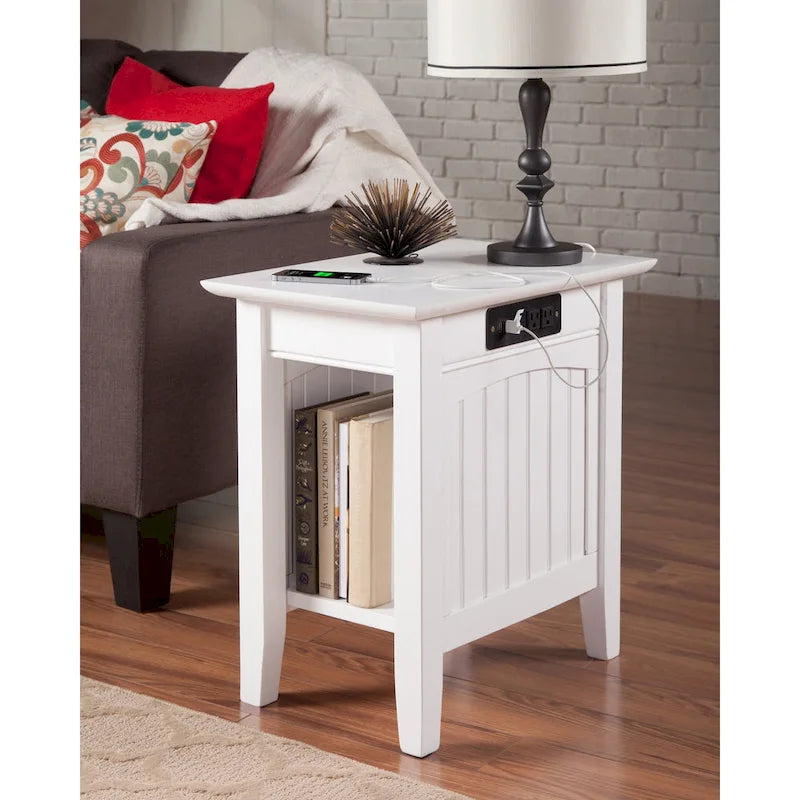 Table d'appoint AFI Nantucket avec chargeur intégré