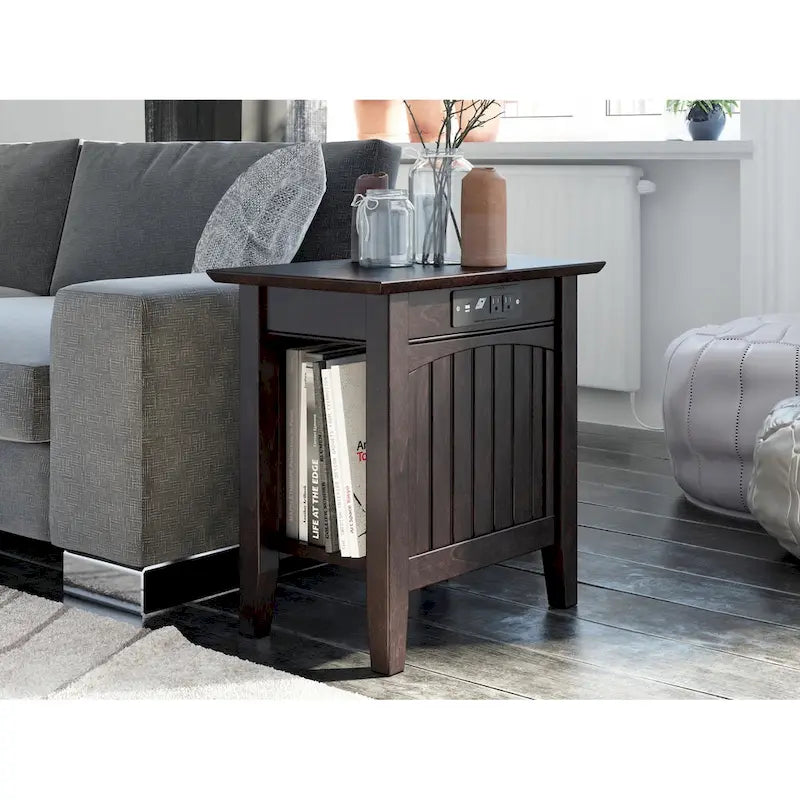 Table d'appoint AFI Nantucket avec chargeur intégré
