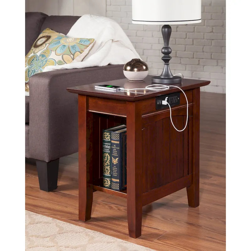 Table d'appoint AFI Nantucket avec chargeur intégré
