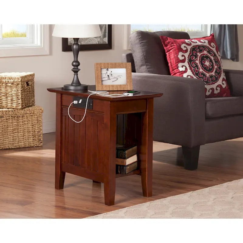 Table d'appoint AFI Nantucket avec chargeur intégré