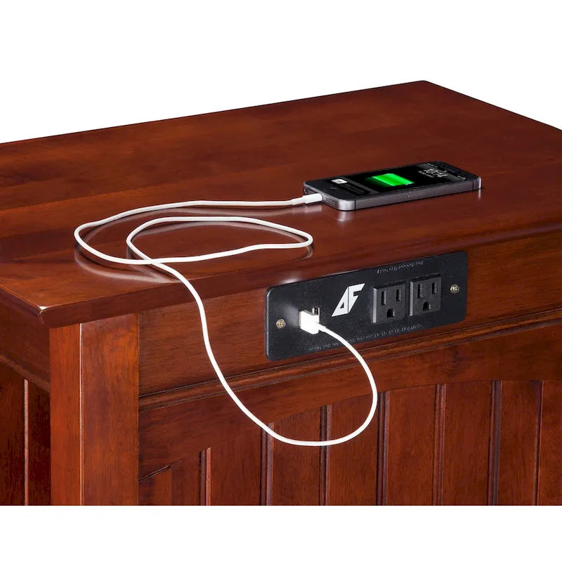 Table d'appoint AFI Nantucket avec chargeur intégré