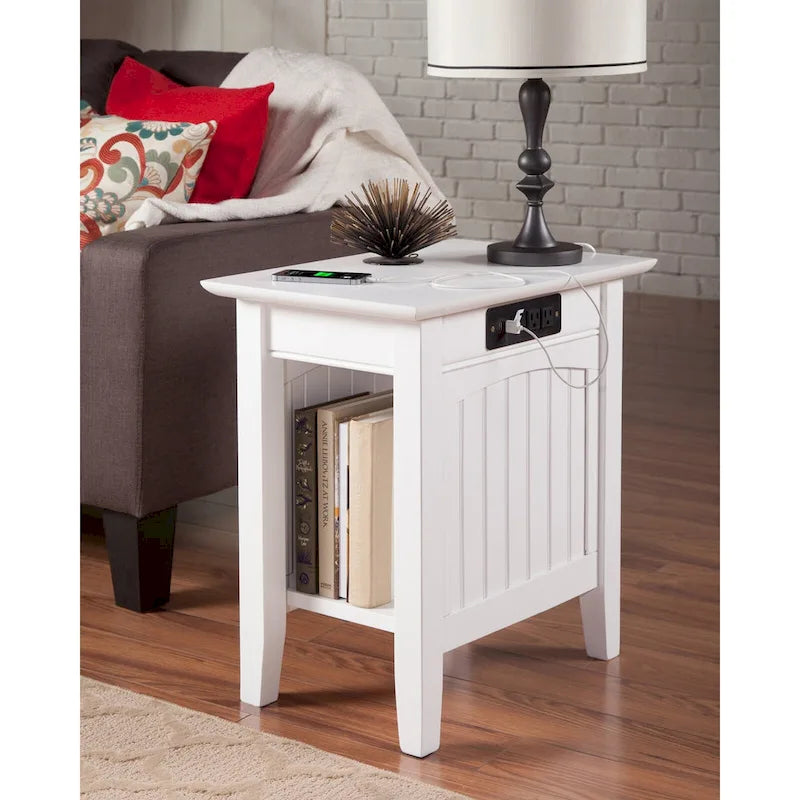 Table d'appoint AFI Nantucket avec chargeur intégré