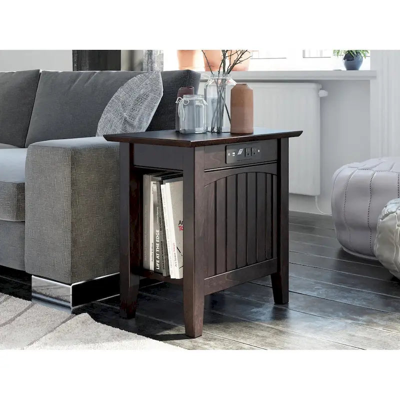 Table d'appoint AFI Nantucket avec chargeur intégré