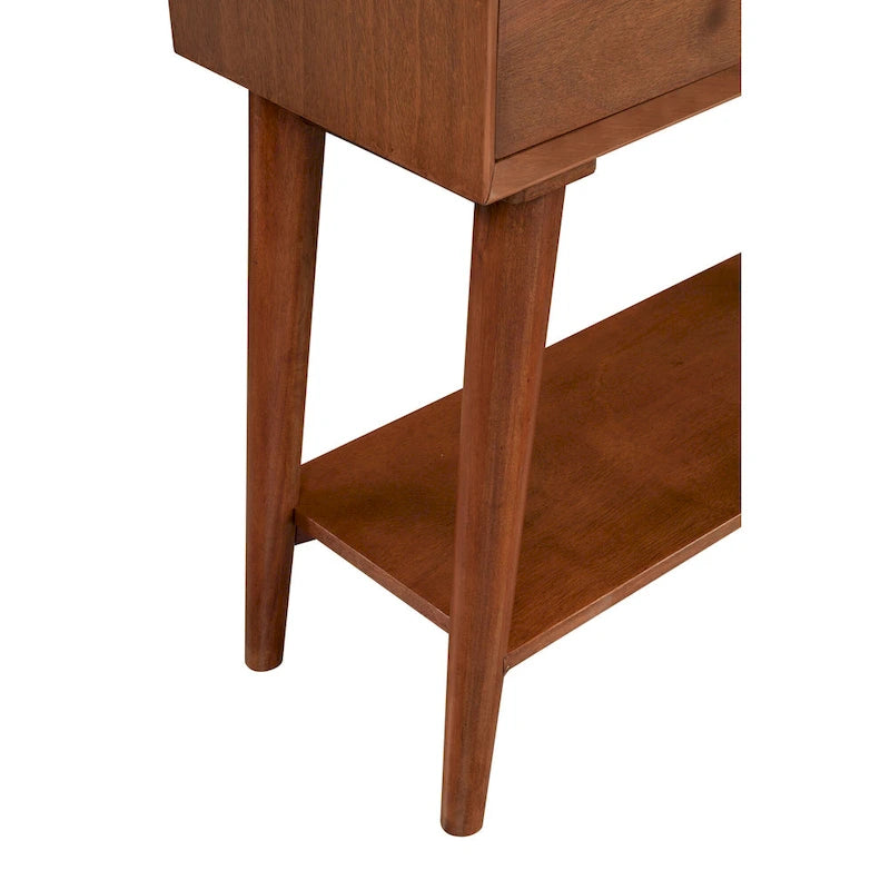 Alpine Furniture Flynn Consolle Moderno Metà Secolo con 2 Cassetti