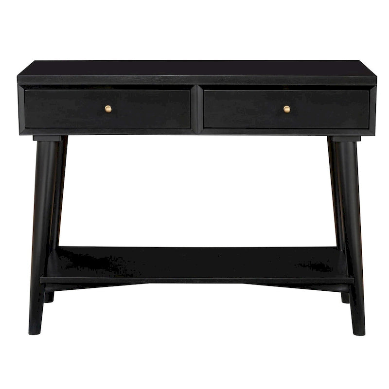 Alpine Furniture Flynn Consolle Moderno Metà Secolo con 2 Cassetti