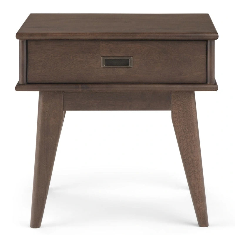 WYNDENHALL Tierney, tavolo occasionale rettangolare moderno di metà secolo, in LEGNO MASSELLO, larghezza 56 cm - 56 L x 51 P x 56 A cm