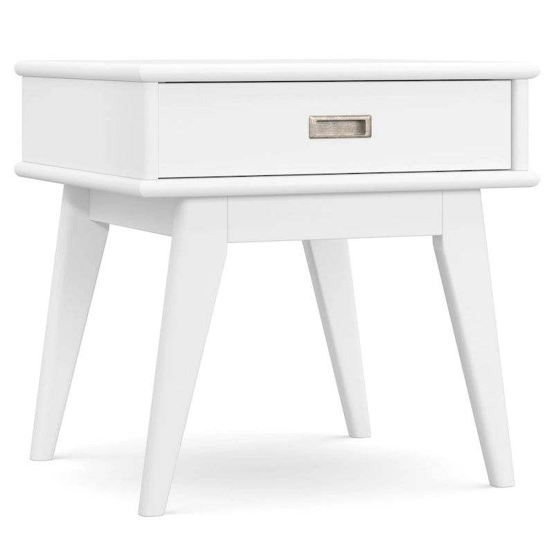 WYNDENHALL Tierney, tavolo occasionale rettangolare moderno di metà secolo, in LEGNO MASSELLO, larghezza 56 cm - 56 L x 51 P x 56 A cm