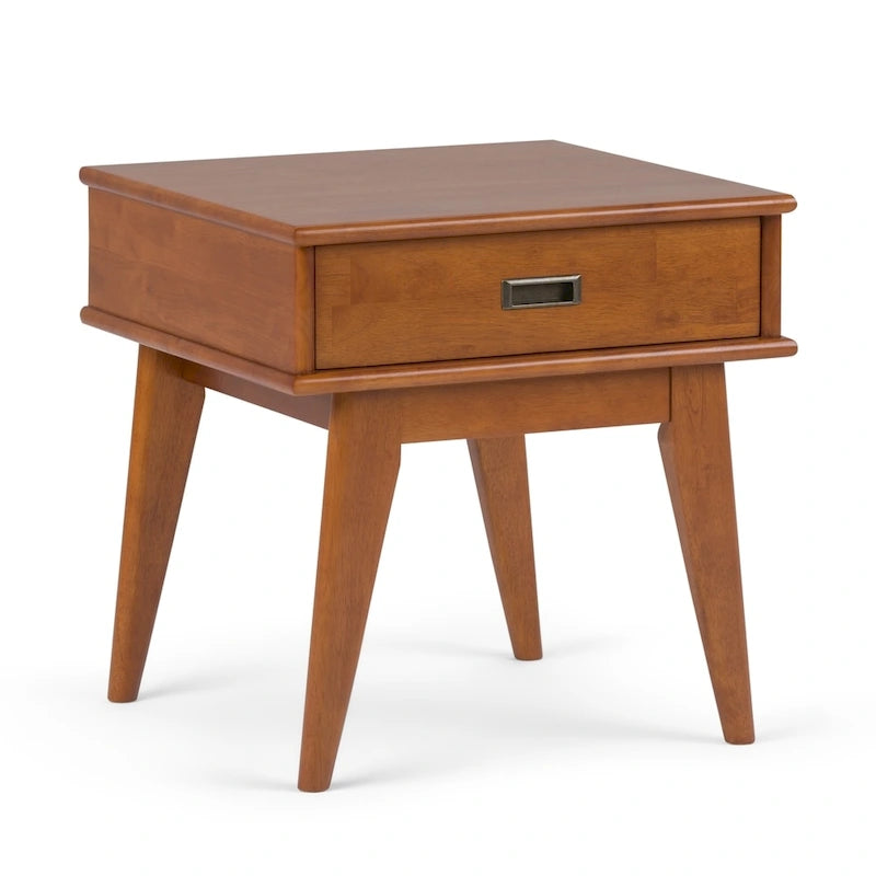 WYNDENHALL Tierney, tavolo occasionale rettangolare moderno di metà secolo, in LEGNO MASSELLO, larghezza 56 cm - 56 L x 51 P x 56 A cm