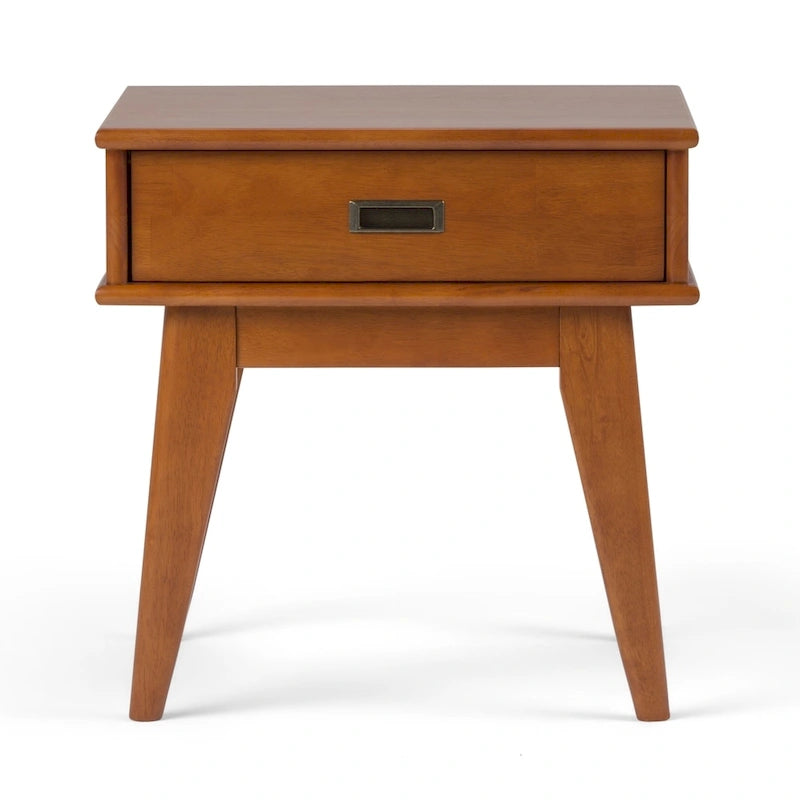 WYNDENHALL Tierney, tavolo occasionale rettangolare moderno di metà secolo, in LEGNO MASSELLO, larghezza 56 cm - 56 L x 51 P x 56 A cm