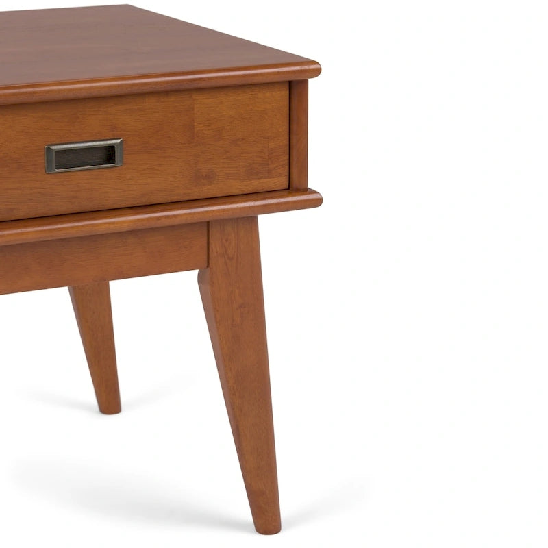 WYNDENHALL Tierney, tavolo occasionale rettangolare moderno di metà secolo, in LEGNO MASSELLO, larghezza 56 cm - 56 L x 51 P x 56 A cm