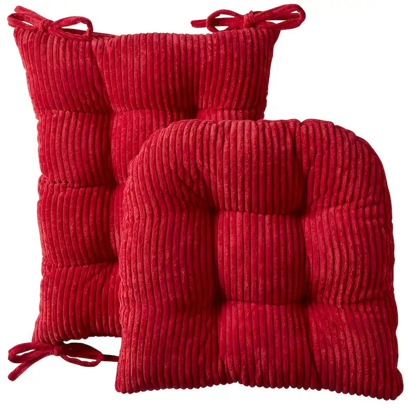 Sweet Home Collection Set di 2 cuscini antiscivolo in velluto a costine per sedia a dondolo