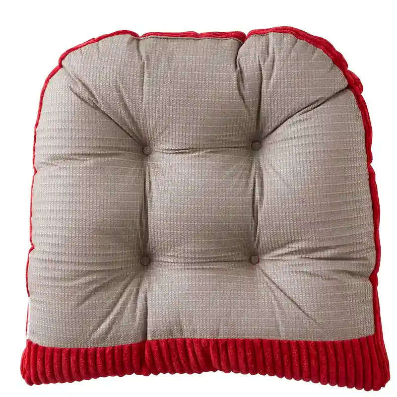 Sweet Home Collection Set di 2 cuscini antiscivolo in velluto a costine per sedia a dondolo