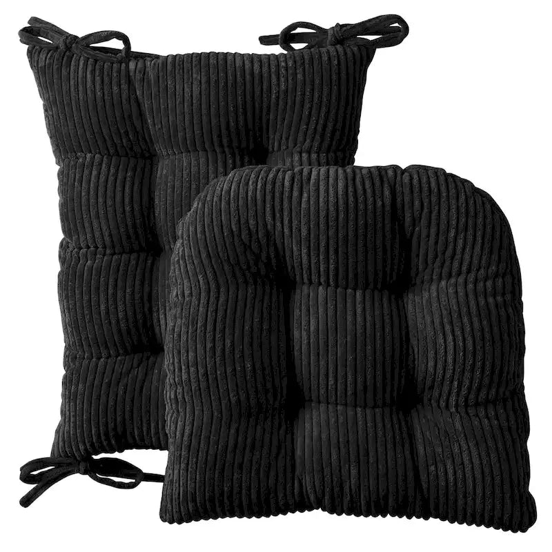 Sweet Home Collection Set di 2 cuscini antiscivolo in velluto a costine per sedia a dondolo