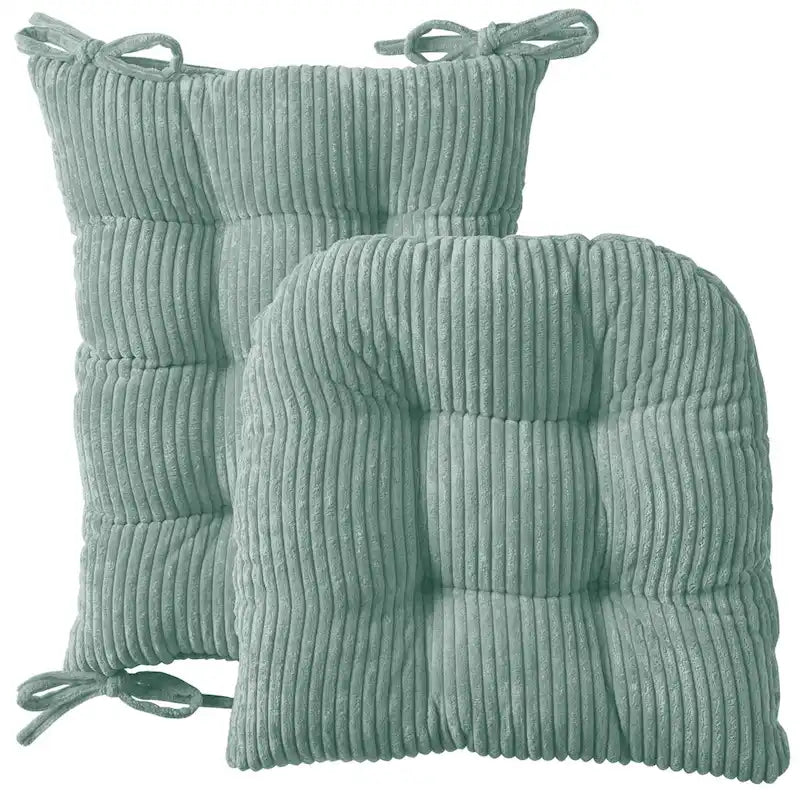 Sweet Home Collection Set di 2 cuscini antiscivolo in velluto a costine per sedia a dondolo