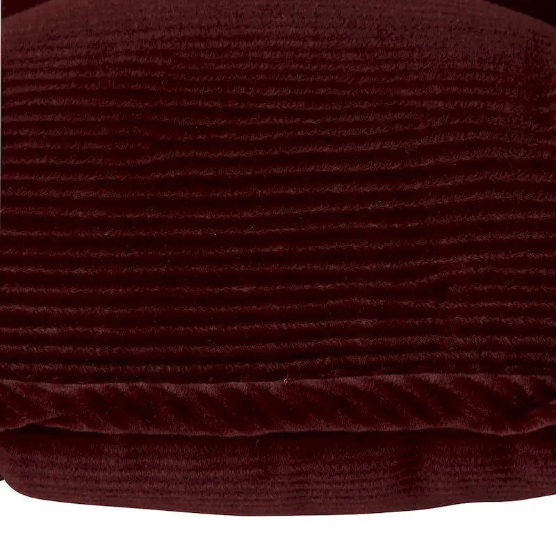 Set cuscini reversibili per sedia a dondolo Jumbo in ciniglia, 2 pezzi, bordeaux