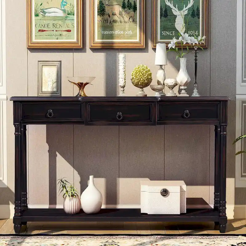 Table basse moderne avec tiroirs