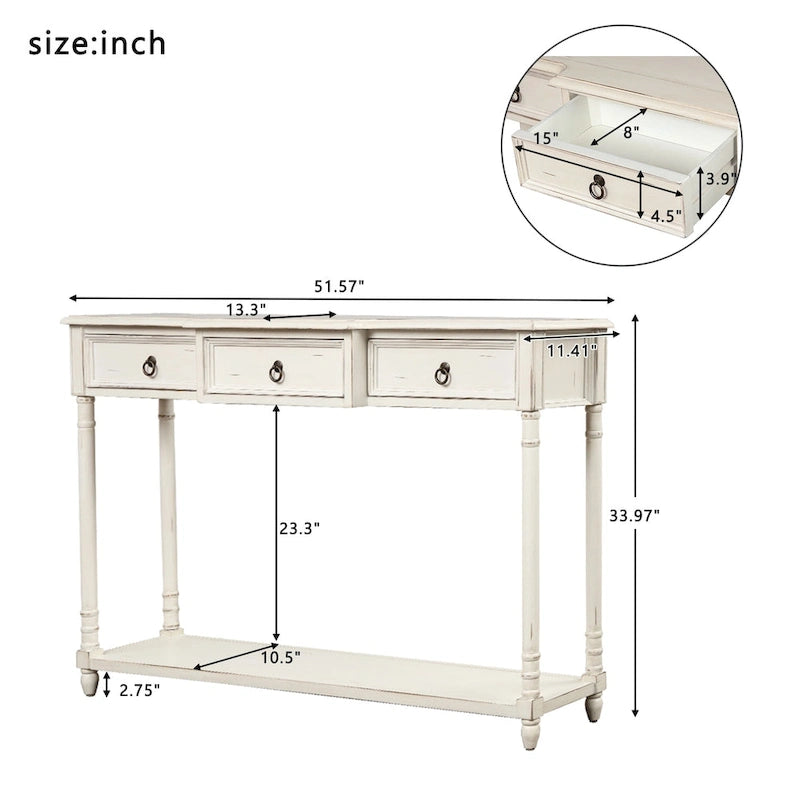 Table basse moderne avec tiroirs