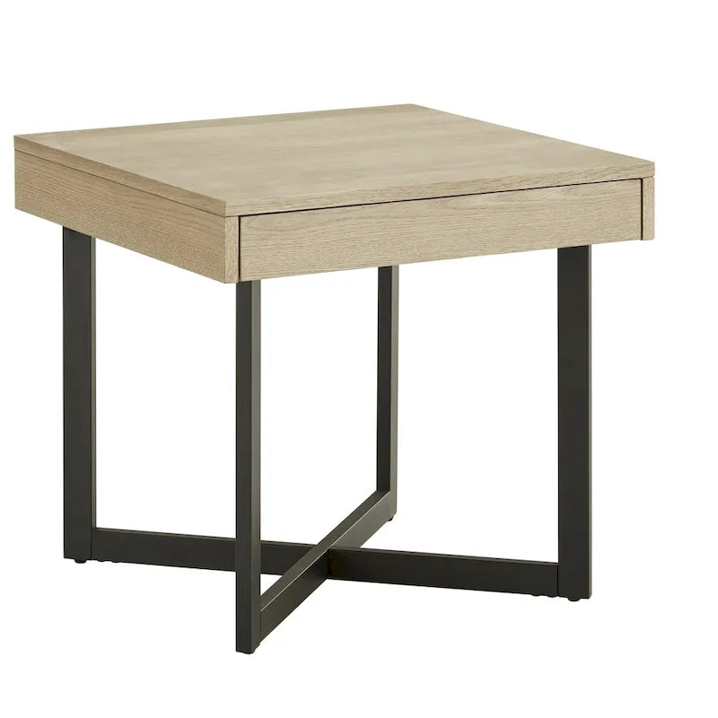 Tavolino finale in legno Eldersley con un cassetto di iNSPIRE Q Modern