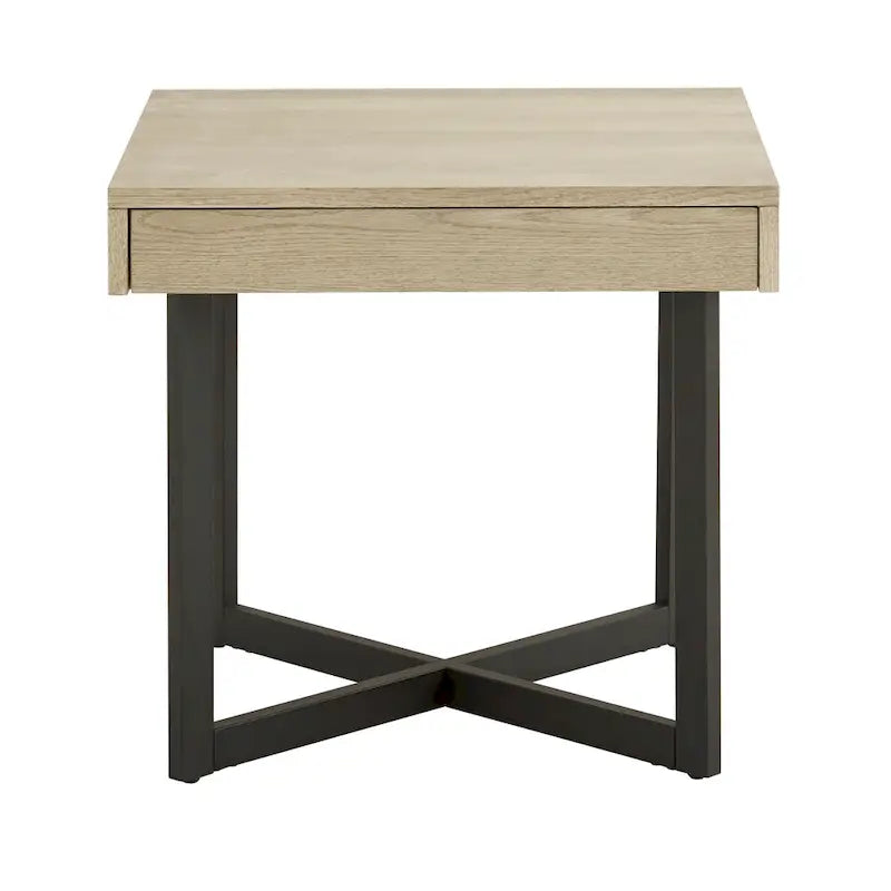 Tavolino finale in legno Eldersley con un cassetto di iNSPIRE Q Modern