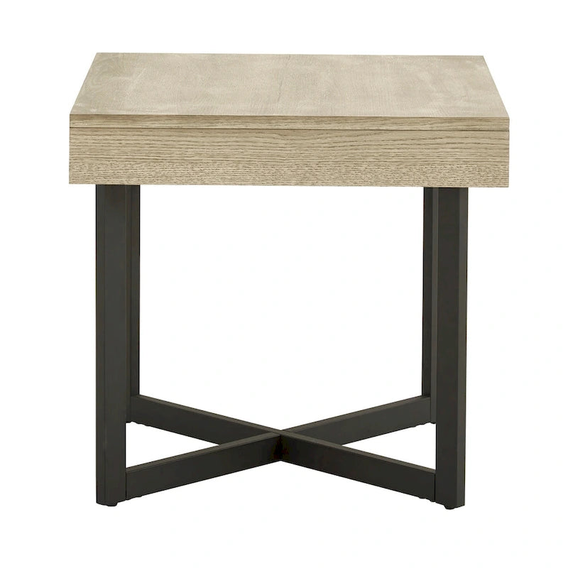 Tavolino finale in legno Eldersley con un cassetto di iNSPIRE Q Modern
