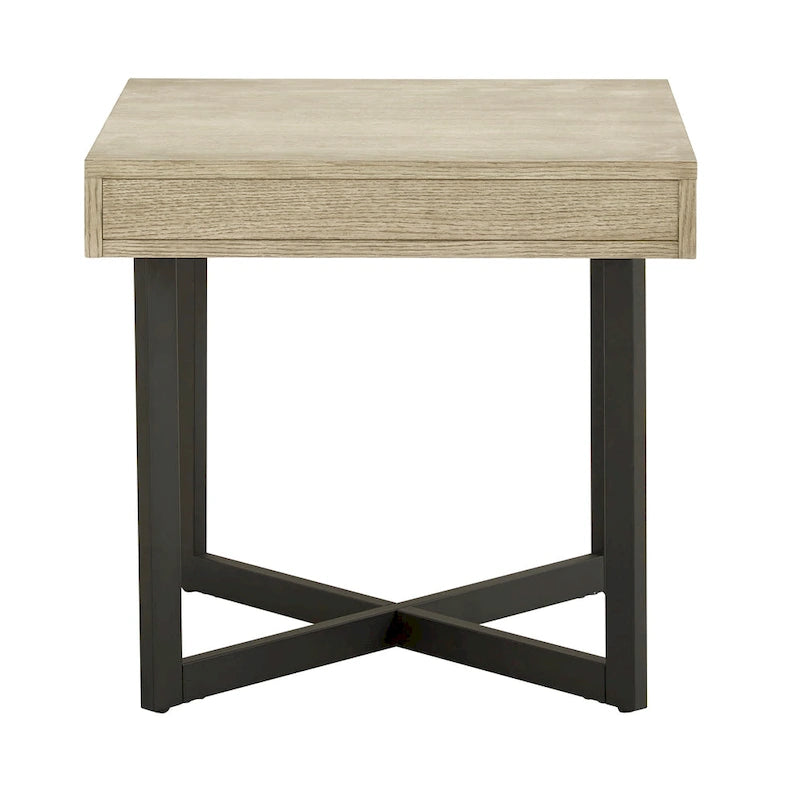 Tavolino finale in legno Eldersley con un cassetto di iNSPIRE Q Modern