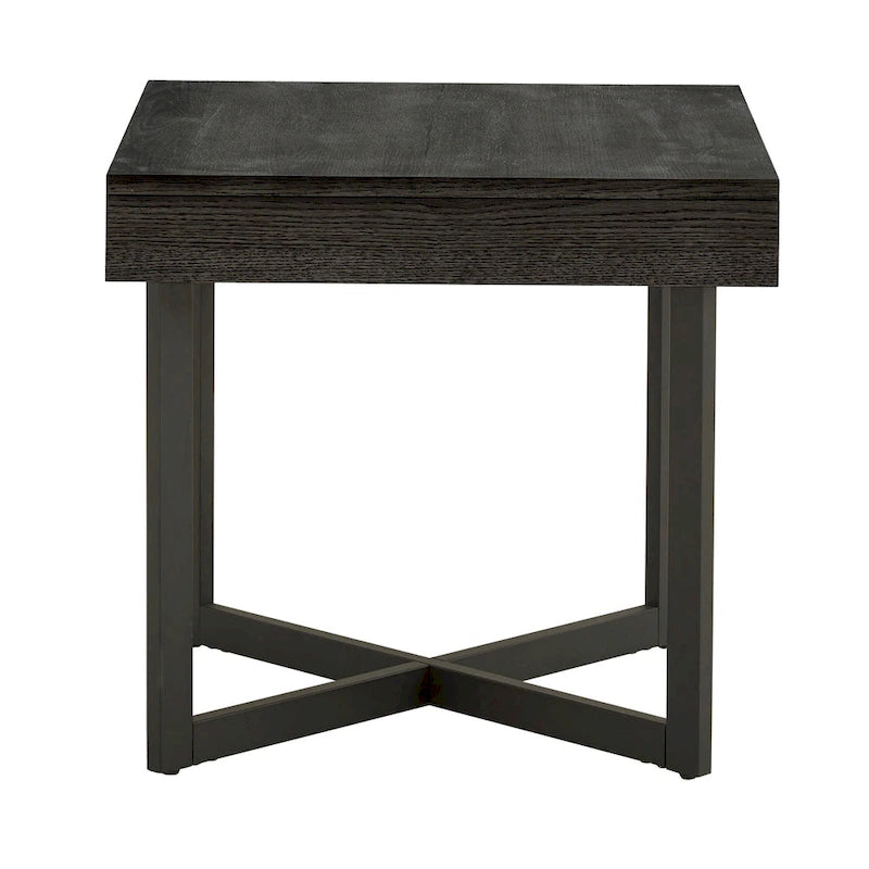Tavolino finale in legno Eldersley con un cassetto di iNSPIRE Q Modern