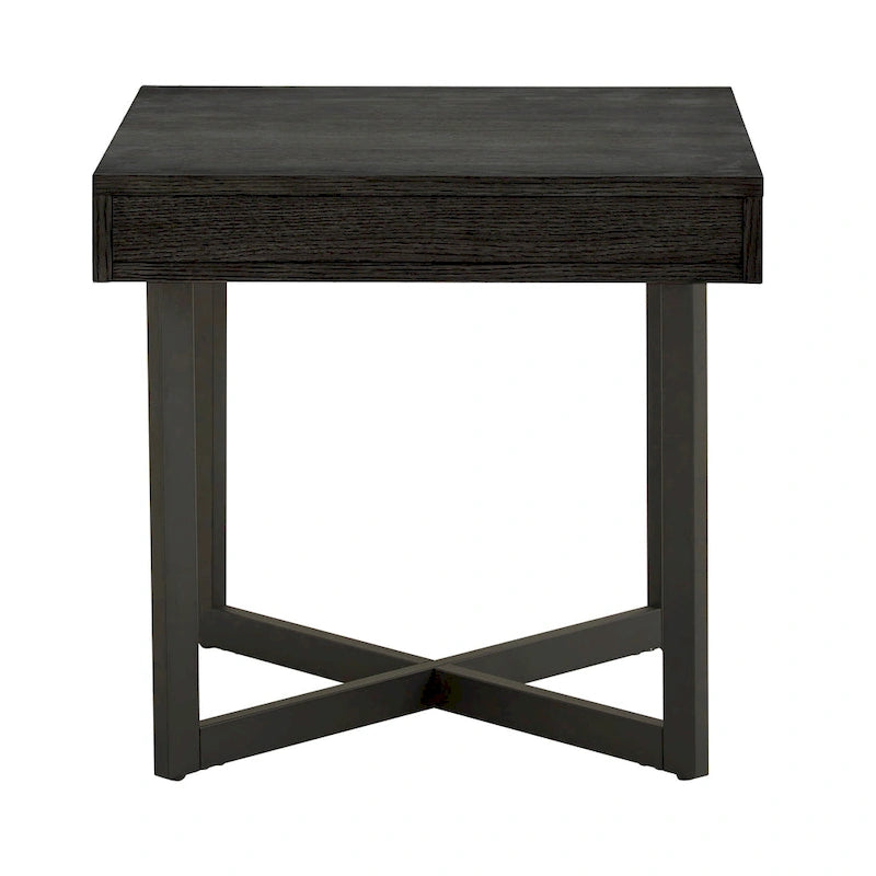 Tavolino finale in legno Eldersley con un cassetto di iNSPIRE Q Modern