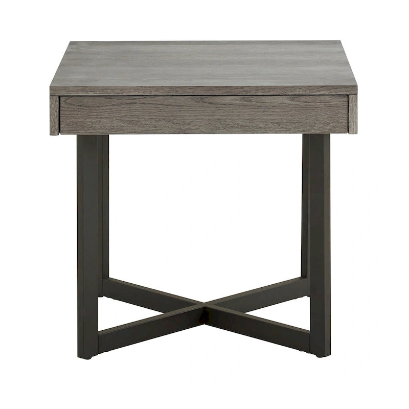 Tavolino finale in legno Eldersley con un cassetto di iNSPIRE Q Modern