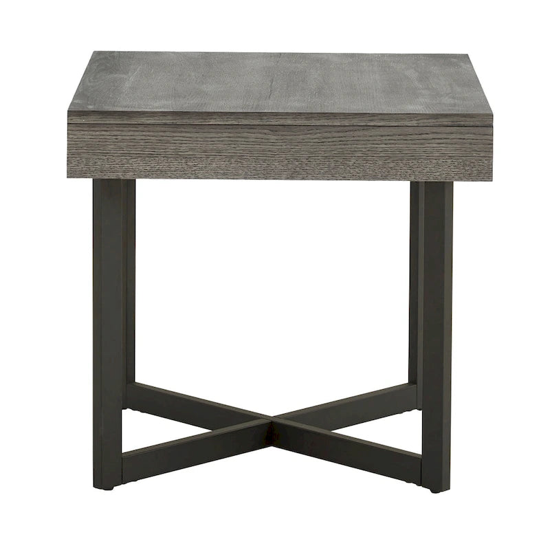 Tavolino finale in legno Eldersley con un cassetto di iNSPIRE Q Modern