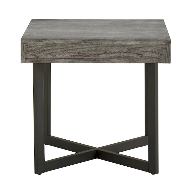 Tavolino finale in legno Eldersley con un cassetto di iNSPIRE Q Modern