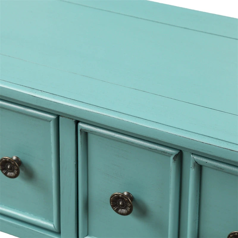 Harper & Bright Designs Consolle Rustica Lunga da Ingresso con 4 Cassetti