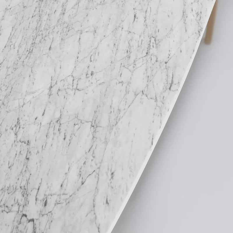 Consolle rettangolare Castello 43 con ripiano in marmo bianco di Carrara - 43L x 12W x 31H - 43L x 12W x 31H