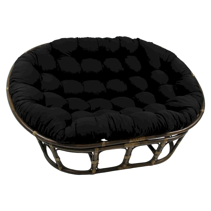 Cuscino doppio Papasan in twill tinta unita 65 x 48 pollici (solo cuscino)