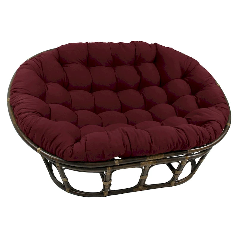 Cuscino doppio Papasan in twill tinta unita 65 x 48 pollici (solo cuscino)