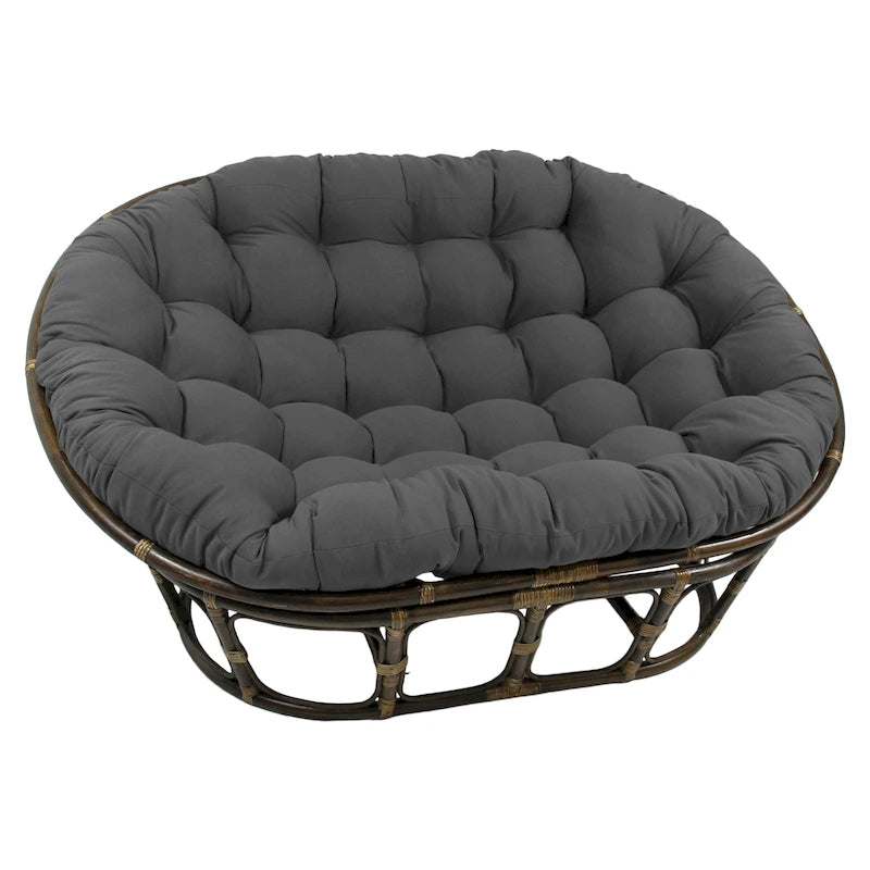 Cuscino doppio Papasan in twill tinta unita 65 x 48 pollici (solo cuscino)