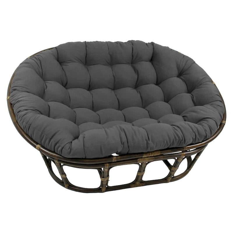 Cuscino doppio Papasan in twill tinta unita 65 x 48 pollici (solo cuscino)