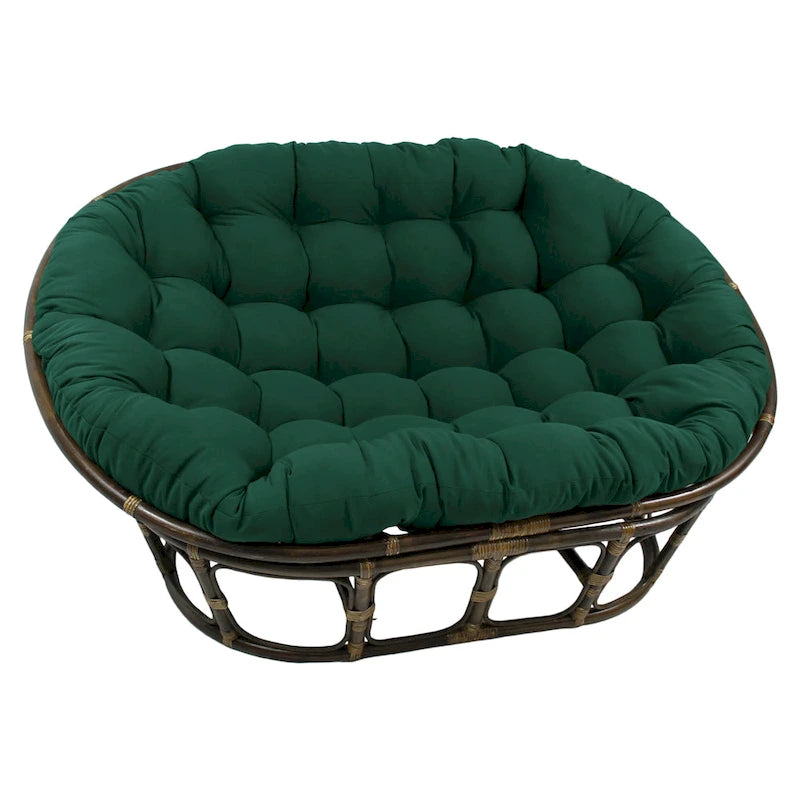 Cuscino doppio Papasan in twill tinta unita 65 x 48 pollici (solo cuscino)