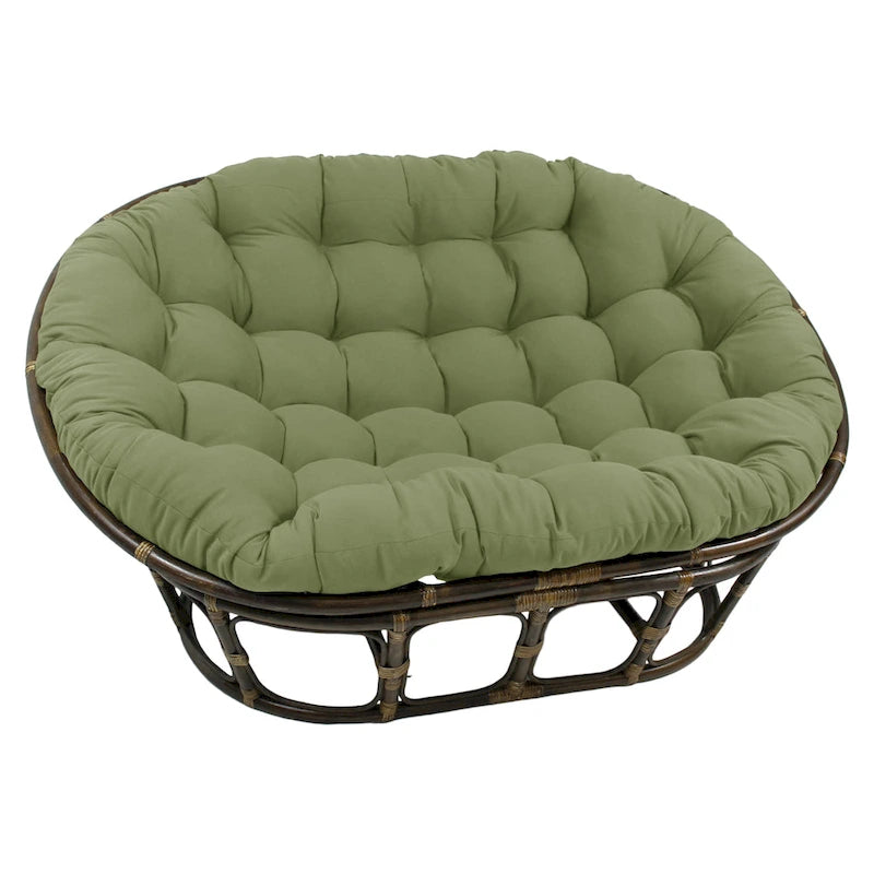Cuscino doppio Papasan in twill tinta unita 65 x 48 pollici (solo cuscino)