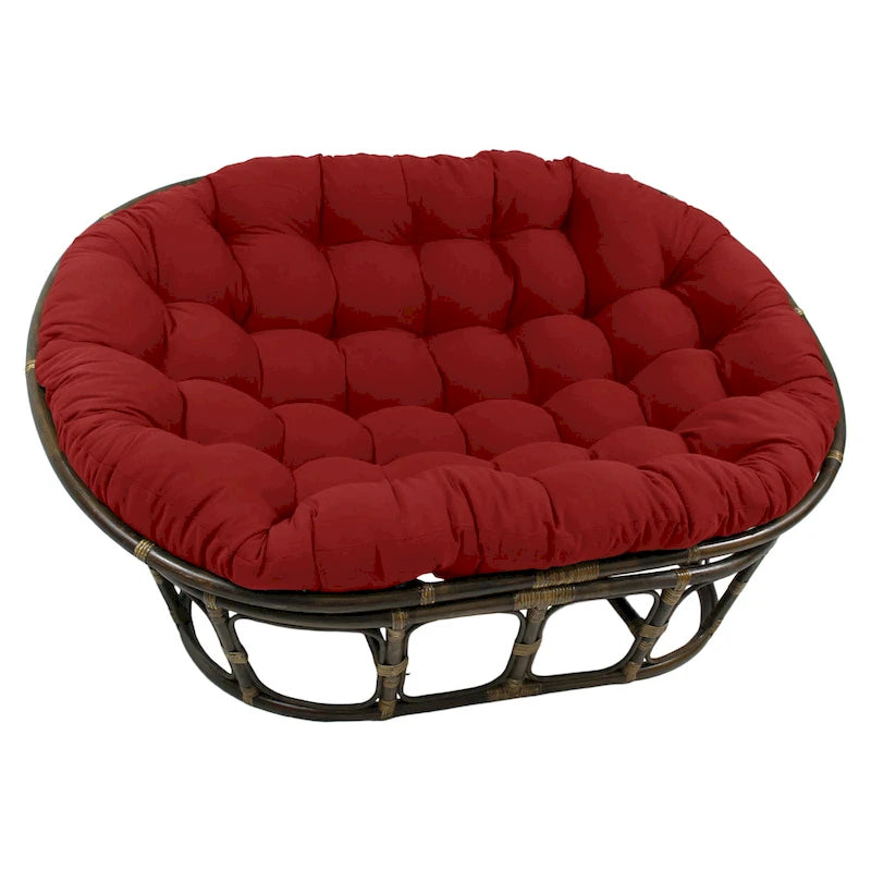 Cuscino doppio Papasan in twill tinta unita 65 x 48 pollici (solo cuscino)