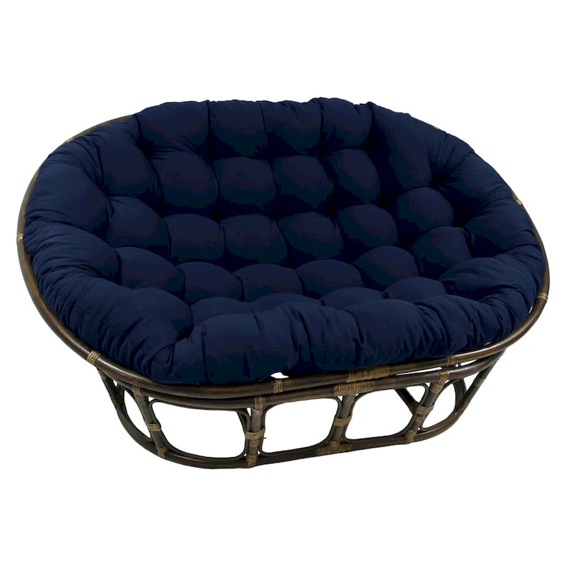 Cuscino doppio Papasan in twill tinta unita 65 x 48 pollici (solo cuscino)