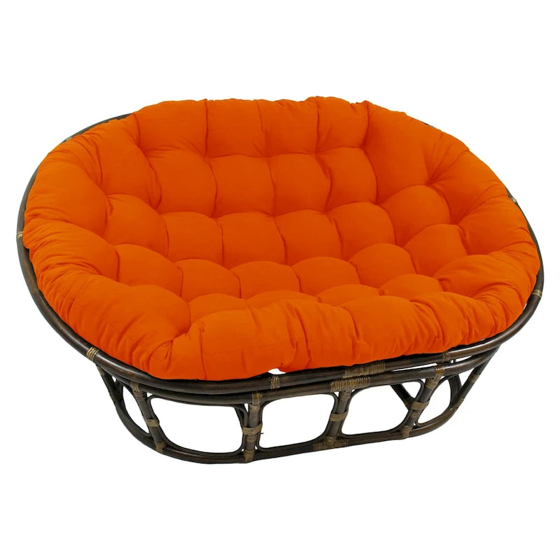 Cuscino doppio Papasan in twill tinta unita 65 x 48 pollici (solo cuscino)