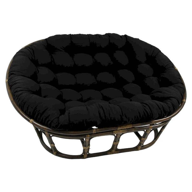 Cuscino doppio Papasan in twill tinta unita 65 x 48 pollici (solo cuscino)