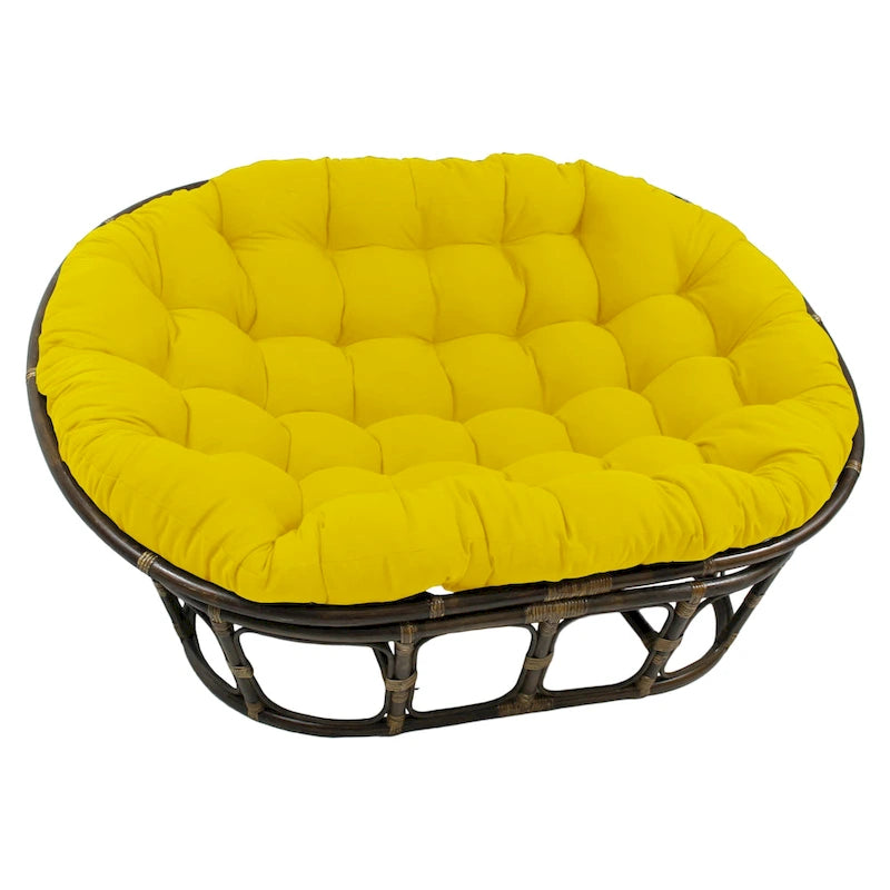 Cuscino doppio Papasan in twill tinta unita 65 x 48 pollici (solo cuscino)