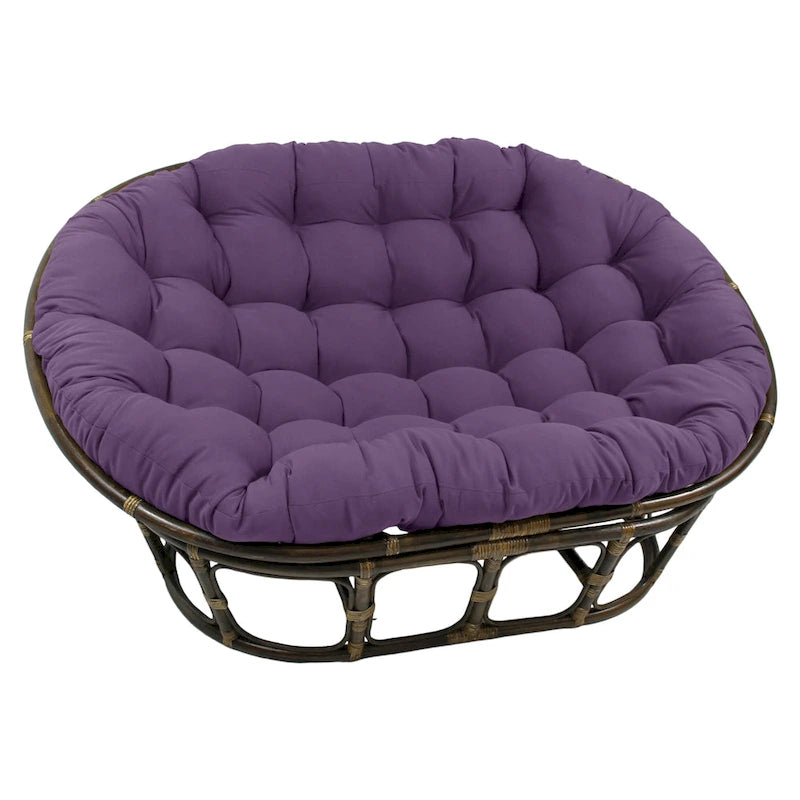 Cuscino doppio Papasan in twill tinta unita 65 x 48 pollici (solo cuscino)