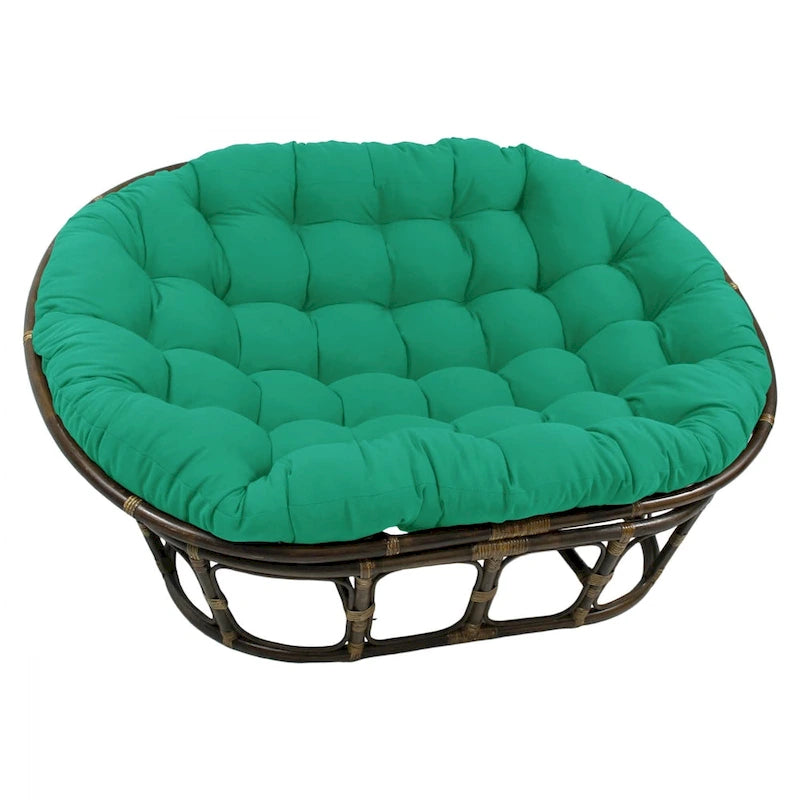 Cuscino doppio Papasan in twill tinta unita 65 x 48 pollici (solo cuscino)
