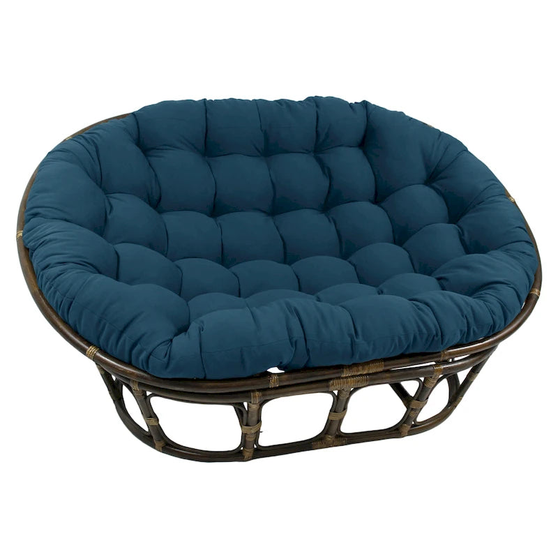 Cuscino doppio Papasan in twill tinta unita 65 x 48 pollici (solo cuscino)