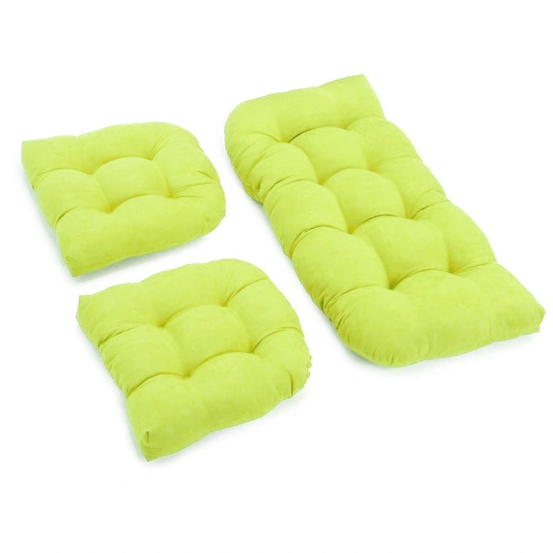 Set di 3 cuscini per divanetto da interni in micro-velluto