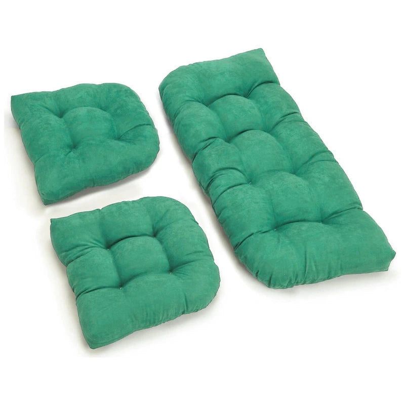 Set di 3 cuscini per divanetto da interni in micro-velluto