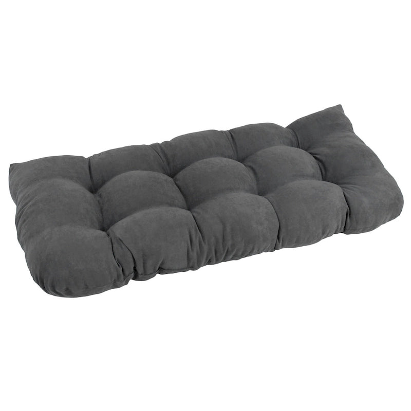 Coussin de banc en micro-suède à dos arrondi de 42 po sur 19 po - 42 x 19