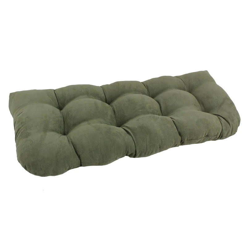 Coussin de banc en micro-suède à dos arrondi de 42 po sur 19 po - 42 x 19